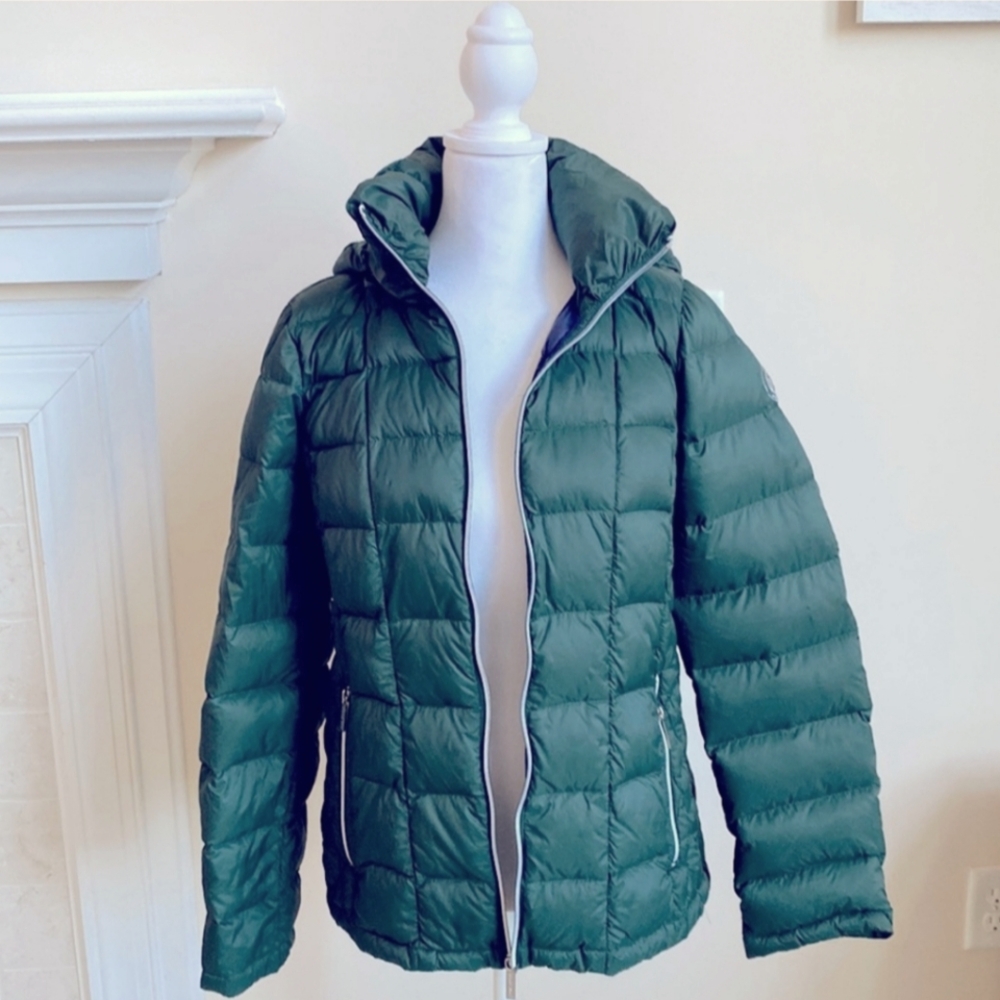 Michael Kors Packable Down Filled Jacket Emerald … - image 1